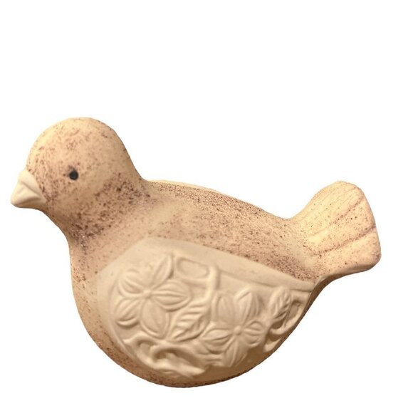 2 Ceramic Birds Embossed Beautiful Engravings Collectible Trinkets - Picture 8 of 11